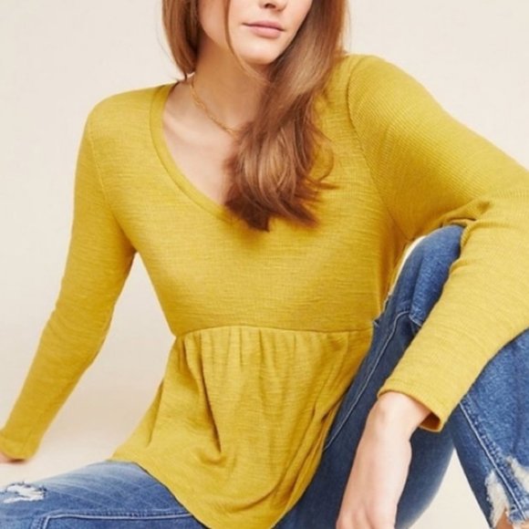 Anthropologie Tops - ANTHROPOLOGIE T.La Jill Babydoll Top - Size Large